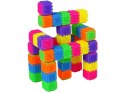 LEAN Toys Klocki Wafle Kolorowe Torba 182 Sztuki
