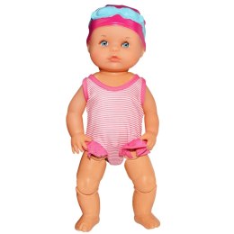 LEAN Toys Lalka Bobas Pływająca Do Kąpieli Porusza Kończynami Różowy Strój
