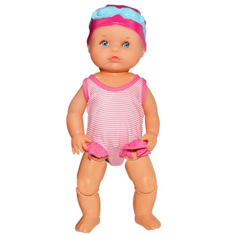 LEAN Toys Lalka Bobas Pływająca Do Kąpieli Porusza Kończynami Różowy Strój LEAN Toys Lalka Bobas Pływająca Do Kąpieli Porusza Kończynami Różowy Strój