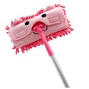 LEAN Toys Mop Dla Dzieci Z Rączką Teleskopową Zwierzątko Różowy