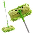 LEAN Toys Mop Dla Dzieci Z Rączką Teleskopową Zwierzątko Zielony