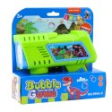 LEAN Toys Pistolet Na Bańki Mydlane Dioda LED Zielony Dinozaury
