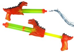 LEAN Toys Pistolet Na Wodę 40 cm Dinozaur Czerwony Zabawka Ogród
