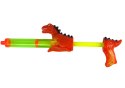 LEAN Toys Pistolet Na Wodę 40 cm Dinozaur Czerwony Zabawka Ogród