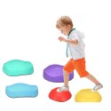 LEAN Toys Ścieżka Sensoryczna Kamienie Równoważne Dla Dzieci Kolorowe 5el