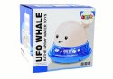 LEAN Toys Wieloryb Tryskający Wodą z Podstawką Zabawka do Kąpieli Biała