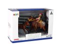 LEAN Toys Zestaw 3 Figurek Konie i Zagroda Figurka Koń Źrebak Jeździec