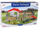 LEAN Toys Zestaw Do Złożenia DIY Farma Wysoki Płot Zwierzęta Krowa Kaczka