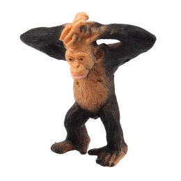 LEAN Toys Zestaw Mini Figurki Dzikie Zwierzęta Szympans Żyrafa 6-9cm 4szt