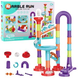 LEAN Toys Zestaw Tor Dla Kulek Kulkodrom Zjeżdżalnie Kolorowa Konstrukcja