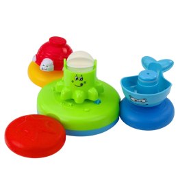 LEAN Toys Zestaw Zabawka Interaktywna Do Kąpieli Fontanna Zwierzątka Kubeczki