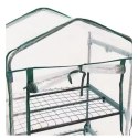 LEAN Mini Szklarnia Balkonowa Ogrodowa 4 Półki Metalowe Folia PVC 69 x 49 x 157cm