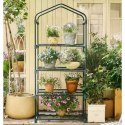 LEAN Mini Szklarnia Balkonowa Ogrodowa 4 Półki Metalowe Folia PVC 69 x 49 x 157cm