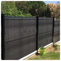 LEAN Siatka Cieniująca Na Ogrodzenie Płot Maskująca Szara 1.5M 50M 140g/m²