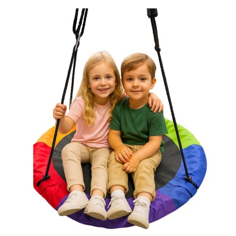 LEAN Sport Huśtawka Ogrodowa Bocianie Gniazdo Dla Dzieci Kolorowa 100cm LEAN Sport Huśtawka Ogrodowa Bocianie Gniazdo Dla Dzieci Kolorowa 100cm