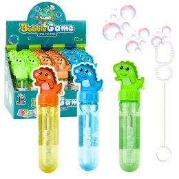 LEAN TOYS Bańki Mydlane Dinozaur 3 Otwory Do Baniek Mix Kolorów 30ml