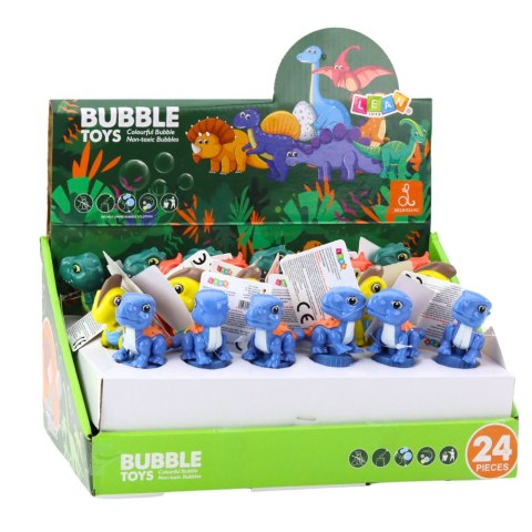 LEAN TOYS Bańki Mydlane Dinozaur Ruchoma Figurka Kolorowy 14cm Mix LEAN TOYS Bańki Mydlane Dinozaur Ruchoma Figurka Kolorowy 14cm Mix