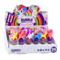 LEAN TOYS Bańki Mydlane Jednorożec Ruchoma Figurka Kolorowy 14cm Mix