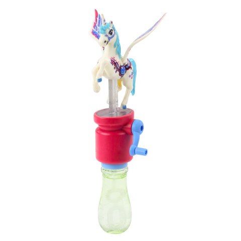 LEAN TOYS Bańki Mydlane Jednorożec Ruchome Skrzydła Na Korbkę 23cm Mix LEAN TOYS Bańki Mydlane Jednorożec Ruchome Skrzydła Na Korbkę 23cm Mix