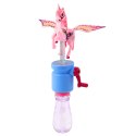 LEAN TOYS Bańki Mydlane Jednorożec Ruchome Skrzydła Na Korbkę 23cm Mix