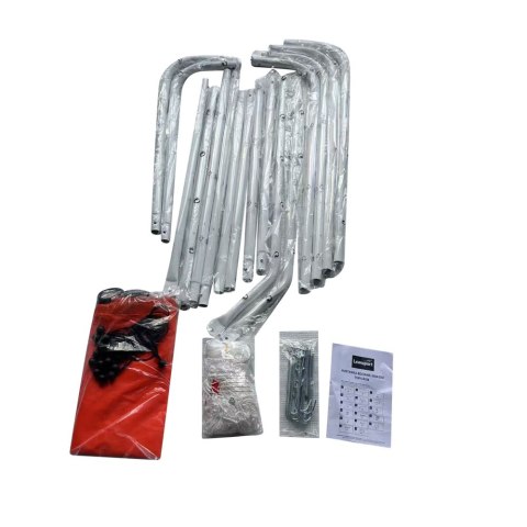 LEAN TOYS Bramka Treningowa Piłkarska Z Matą Celowniczą Czerwona 213x152x75cm LEAN TOYS Bramka Treningowa Piłkarska Z Matą Celowniczą Czerwona 213x152x75cm