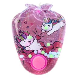 LEAN TOYS Gra Wodna Zręcznościowa Kieszonkowa Jednorożce Kolorowe Mix