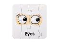 LEAN TOYS Puzzle Edukacyjne Układanka Części Ciała 10 Połączeń Angielski
