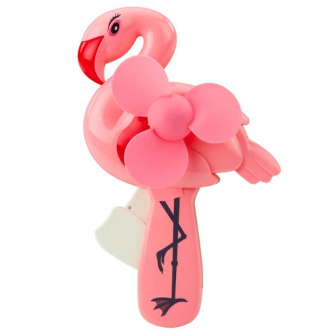 LEAN TOYS Wiatraczek Wentylator Ręczny Mechaniczny Dla Dzieci Flaming Różowy LEAN TOYS Wiatraczek Wentylator Ręczny Mechaniczny Dla Dzieci Flaming Różowy