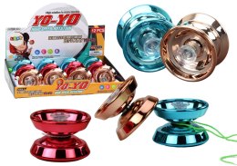 LEAN TOYS Yoyo Aluminiowe Klasyczne Jojo Niebieski Złoty Czerwony