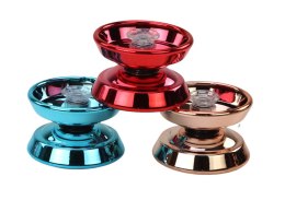 LEAN TOYS Yoyo Aluminiowe Klasyczne Jojo Niebieski Złoty Czerwony