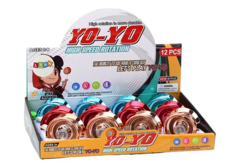 LEAN TOYS Yoyo Aluminiowe Klasyczne Jojo Niebieski Złoty Czerwony LEAN TOYS Yoyo Aluminiowe Klasyczne Jojo Niebieski Złoty Czerwony