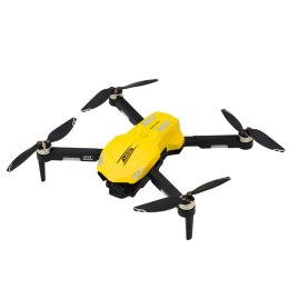 LEAN Toys Dron D11 Zdalnie Sterowany Kamera HD WIFI Sterowanie Gestami Pilot Żółty