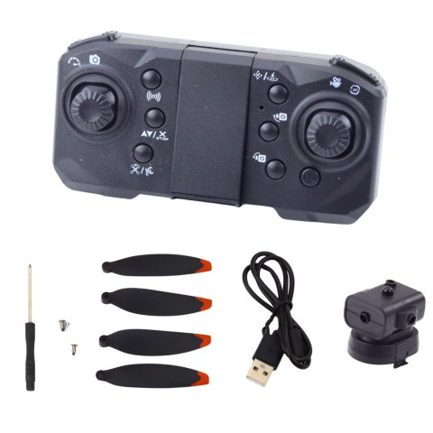 LEAN Toys Dron D6 PRO Kamera Światła LED Aplikacja Jasnoszary LEAN Toys Dron D6 PRO Kamera Światła LED Aplikacja Jasnoszary