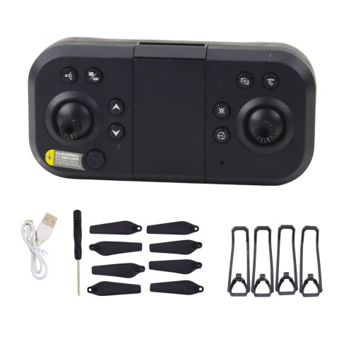 LEAN Toys Dron LU50 Air Podwójna Kamera HD MV Video Światła LED Aplikacja LEAN Toys Dron LU50 Air Podwójna Kamera HD MV Video Światła LED Aplikacja