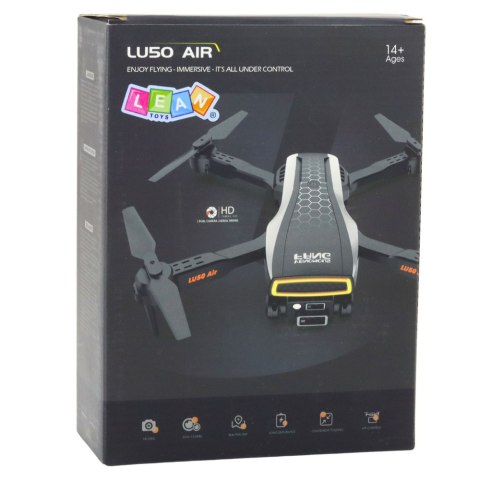 LEAN Toys Dron LU50 Air Podwójna Kamera HD MV Video Światła LED Aplikacja LEAN Toys Dron LU50 Air Podwójna Kamera HD MV Video Światła LED Aplikacja