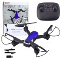 LEAN Toys Dron Sześcioosiowy Żyroskop Światła LED Obrót 360° Niebieski