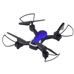 LEAN Toys Dron Sześcioosiowy Żyroskop Światła LED Obrót 360° Niebieski