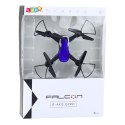 LEAN Toys Dron Sześcioosiowy Żyroskop Światła LED Obrót 360° Niebieski