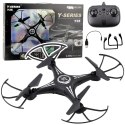 LEAN Toys Dron Y-35 Zdalnie Sterowany Lekki Żyroskop Obrót 360° Czarny