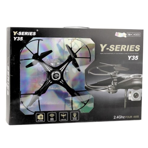 LEAN Toys Dron Y-35 Zdalnie Sterowany Lekki Żyroskop Obrót 360° Czarny LEAN Toys Dron Y-35 Zdalnie Sterowany Lekki Żyroskop Obrót 360° Czarny