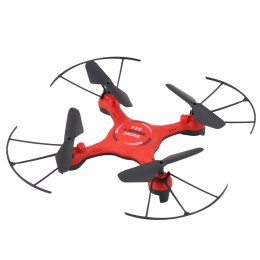 LEAN Toys Dron Y20 UFO Zdalnie Sterowany Światła Obrót 360° Czerwony