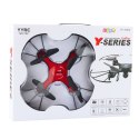 LEAN Toys Dron Y20 UFO Zdalnie Sterowany Światła Obrót 360° Czerwony