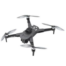 LEAN Toys Dron Y329 Kamera HD WIFI Światła LED Aplikacja Czarny Karbonowy