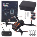 LEAN Toys Dron Zdalnie Sterowany LU800 Kamera Światła LED Pomarańczowy