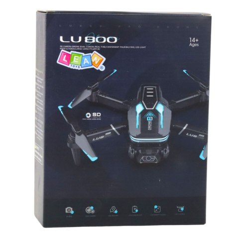 LEAN Toys Dron Zdalnie Sterowany LU800 Kamera Światła LED Pomarańczowy LEAN Toys Dron Zdalnie Sterowany LU800 Kamera Światła LED Pomarańczowy
