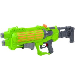 LEAN Toys Duży Pistolet Na Wodę Pompowany Mechanicznie Podwójna Dysza Zielony 1250ml