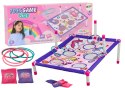 LEAN Toys Gra Zręcznościowa Rzut Woreczkiem Obręczą 2w1 Plansza Jednorożce