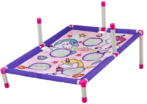 LEAN Toys Gra Zręcznościowa Rzut Woreczkiem Obręczą 2w1 Plansza Jednorożce LEAN Toys Gra Zręcznościowa Rzut Woreczkiem Obręczą 2w1 Plansza Jednorożce