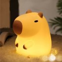 LEAN Toys Kapibara Lampka Nocna Silikonowa Z Timerem 20min Beżowa