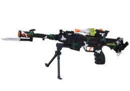 LEAN Toys Karabin Wojskowy Na Ramie Stojak Światło Dźwięk 56cm